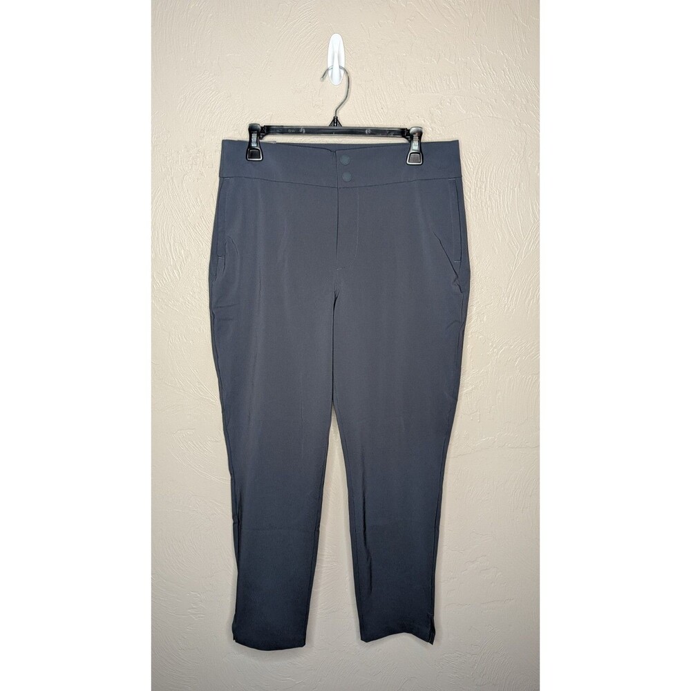 NWT Eddie Bauer Womens 10 Gray WR Incline High Rise Active Slim Storm Crop Pants